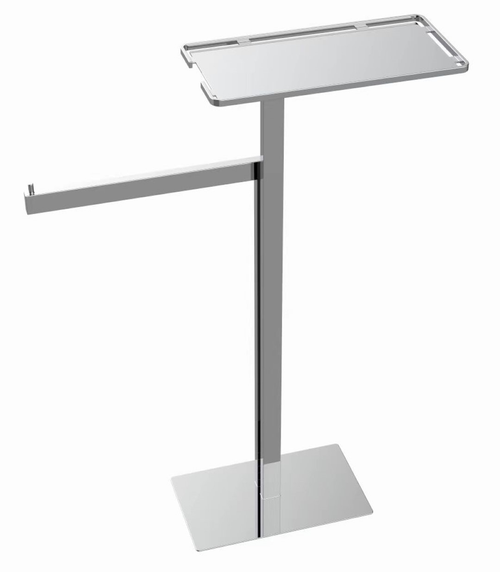 Стойка напольная с полкой и полотенцедержателем CHROME