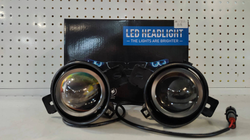 06 - Белый / ПТФ (J-06, белый) би-линзы (Nissan, Infiniti, BMW), светодиодные противотуманные фары (2 шт. / комплект)