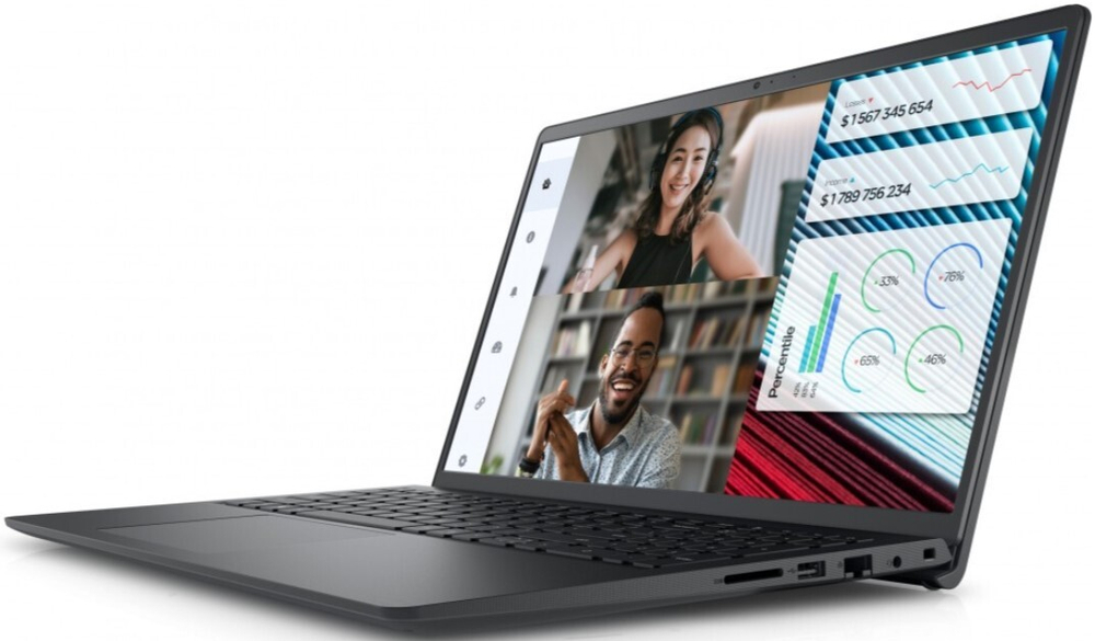 Ноутбук  Dell Vostro 3520 15.6 ", Core i5, 16 Гб RAM, 256 Гб SSD, Iris Xe Graphics, Черный