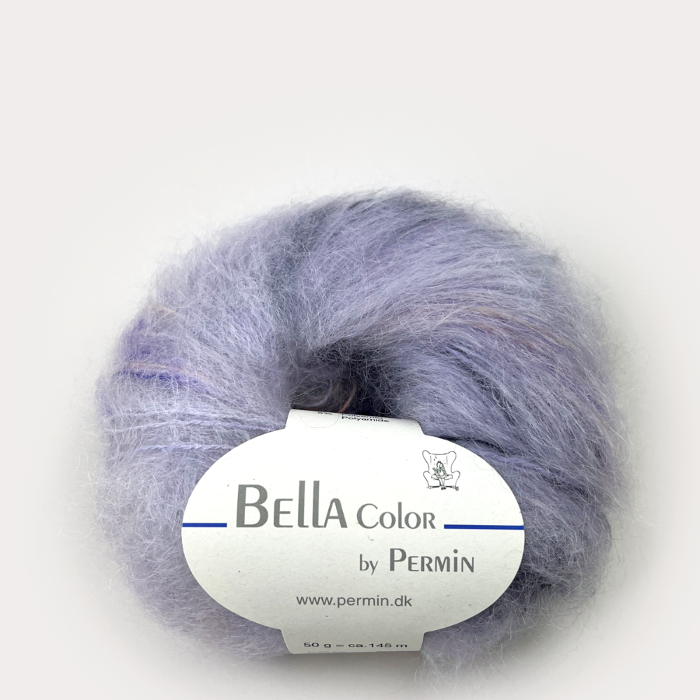 Пряжа для вязания Bella Color 883176, 75% мохер, 20% шерсть, 5% полиамид (50г 145м Дания)