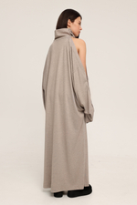 Платье трикотажное на пуговицах