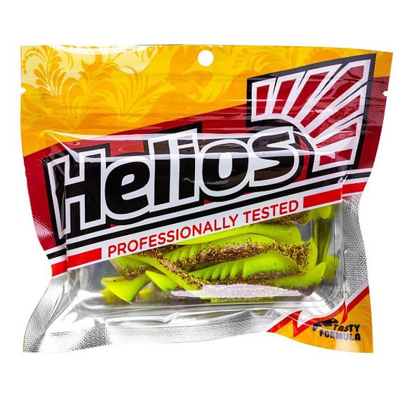 Виброхвост Slash 2,64&#39;/6,7 см Golden Lime 10шт. (HS-19-048) Helios