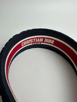Ободок Christian Dior Navy Blue Velvet