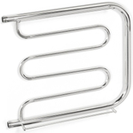 Полотенцесушитель Фокстрот, с полкой, 50х60х1", нерж сталь, с креп, Aquater, ПМ