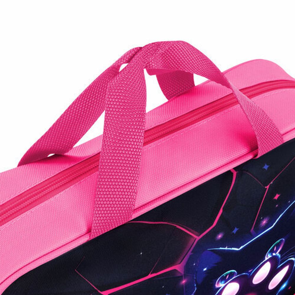 Папка на молнии с ручками BRAUBERG А4, 1 отделение, полиэстер, 80 мм, "Pink lava", 273299