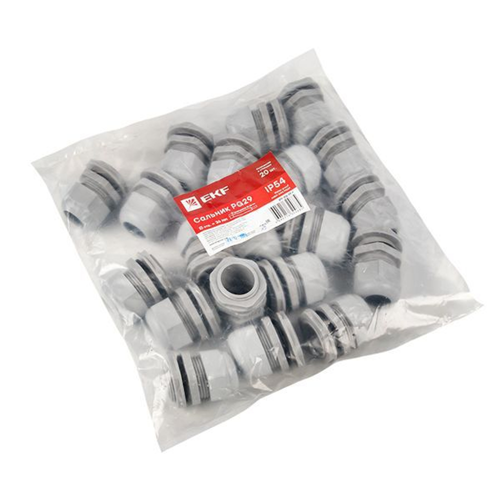 Сальник PG29 d18-25мм (d отверст. 36мм) IP54 PROxima EKF plc-pg-29-r