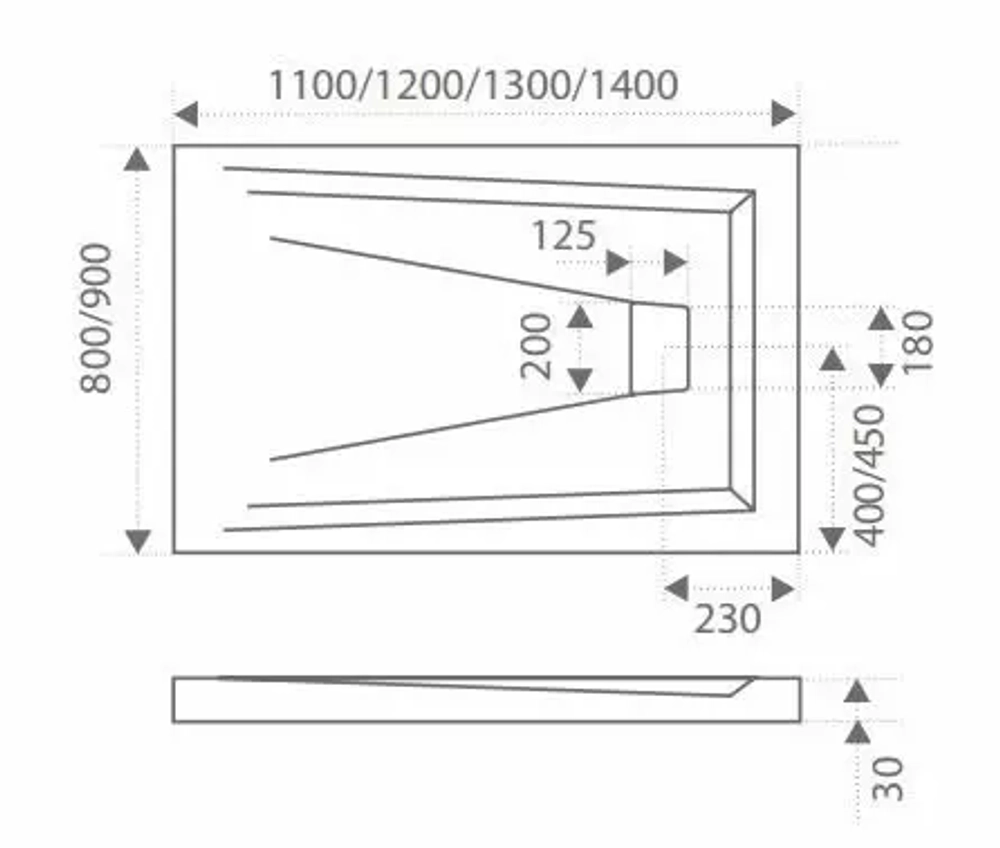 Душевая дверь в нишу Bas Puerta WTW 120*198 c поддоном 3см 120*90