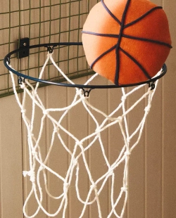 ZARA HOME ДЕТСКОЕ ИГРУШЕЧНОЕ БАСКЕТБОЛЬНОЕ КОЛЬЦО, СИНИЙ