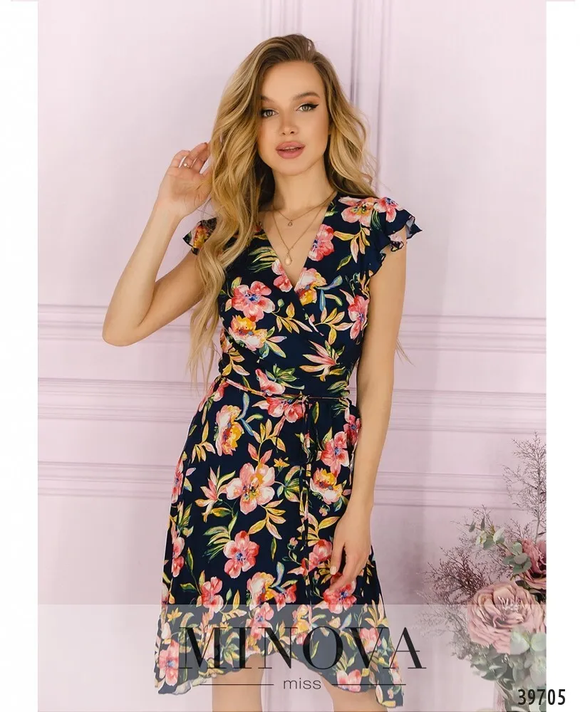 Платье 2007-синий Minova