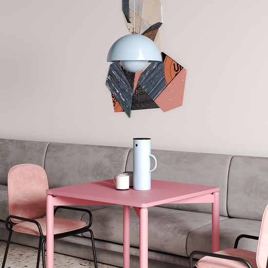 Стул ror, double frame, велюр, черный/розовый