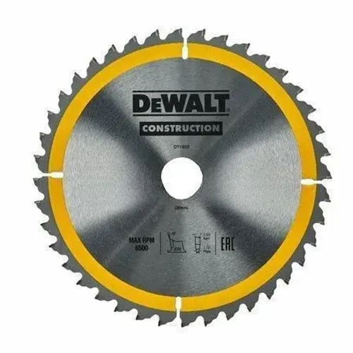 Диск пильный по дереву DEWALT 185x20 64 зуба Construction