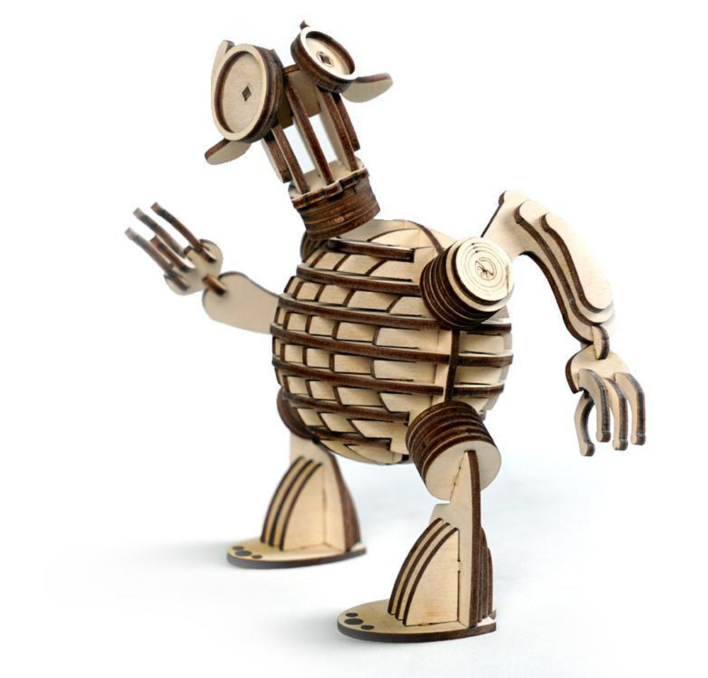 Конструктор 3D деревянный подвижный Lemmo ЛЕММИТС Гоша