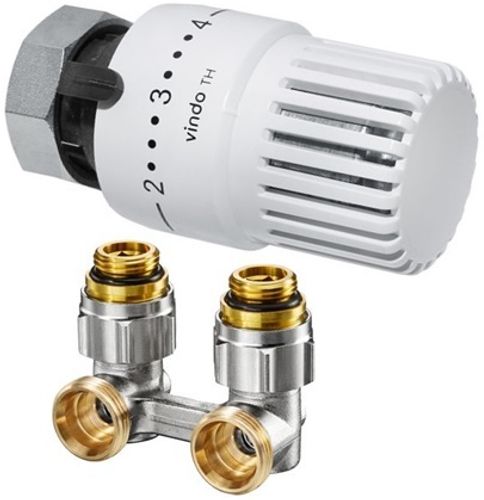 Набор радиаторный Oventrop угловой узел Multiflex ZB 1015884/ термоголовка Vindo TH 1013066