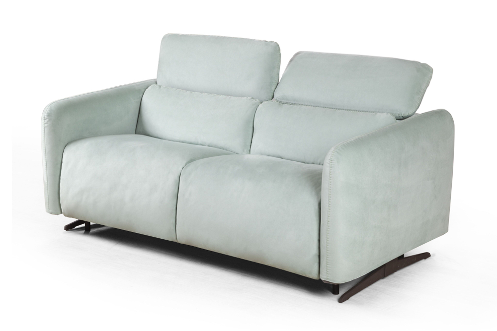 Rimini диван-кровать прямой замша мятный