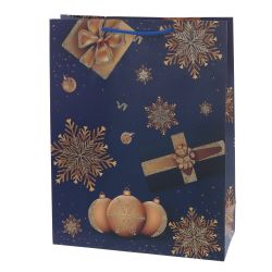 GAEM Пакет подарочный (бумага 210г/м2, блок микс 12шт), L18 W9 H24 см, 4в.