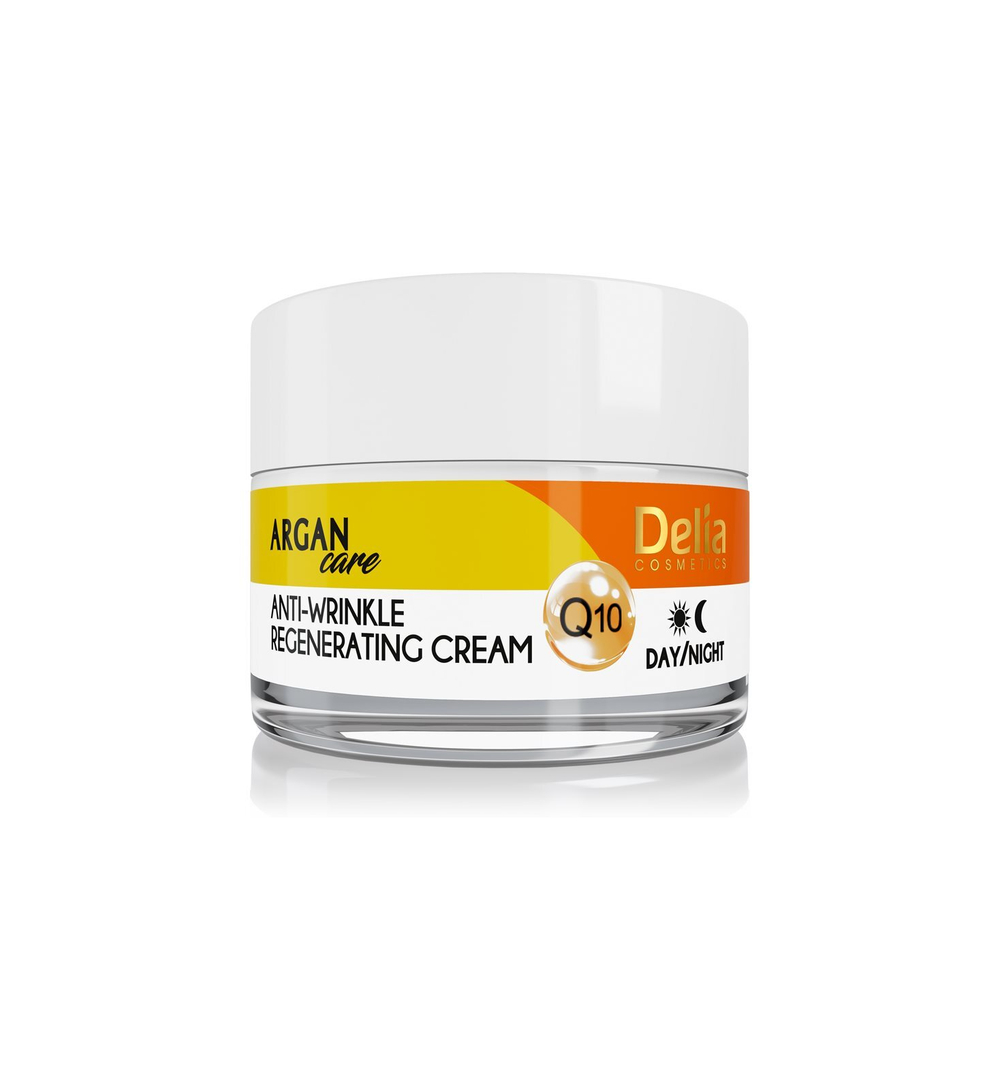 Delia Cosmetics Argan Care - регенерирующий крем против морщин с коэнзимом Q10 /   50  ml  / GTIN 5901350440032