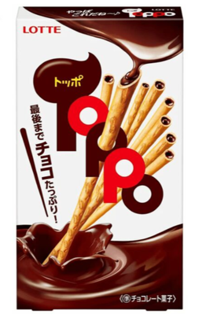 Палочки бисквитные "ТОППО" с шоколадом 72 г Lotte