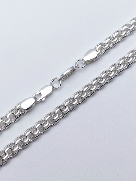 Цепь из серебра/Москвичка/Со вставкой спаси и сохрани