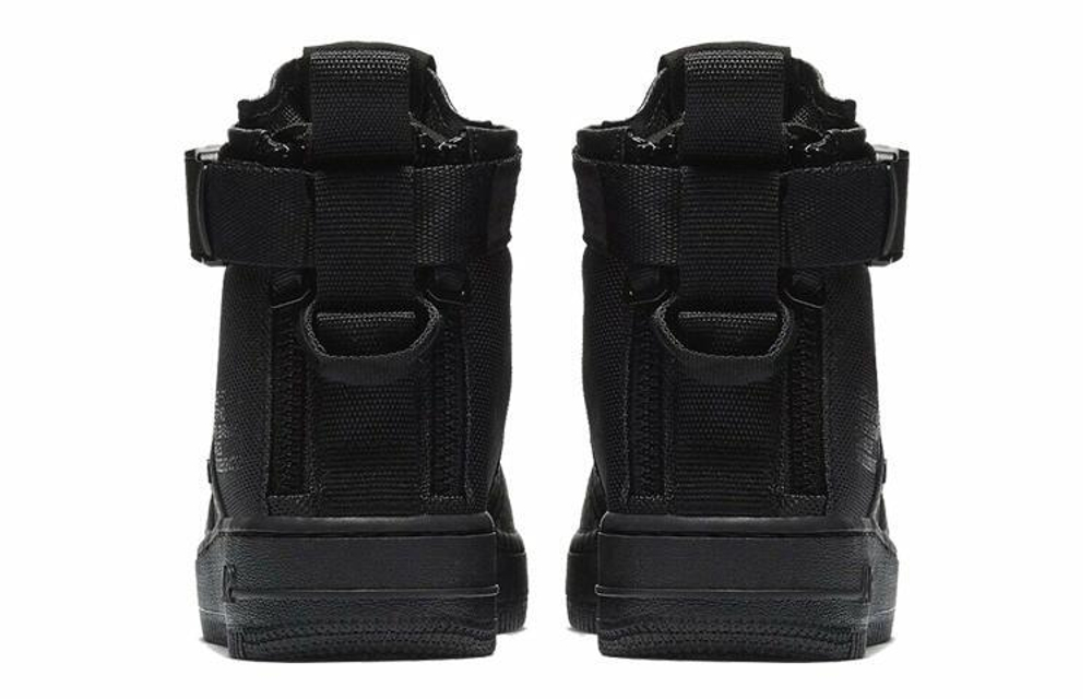 Кроссовки Nike Air Force 1 Triple Black GS (Подростковая размерная сетка)