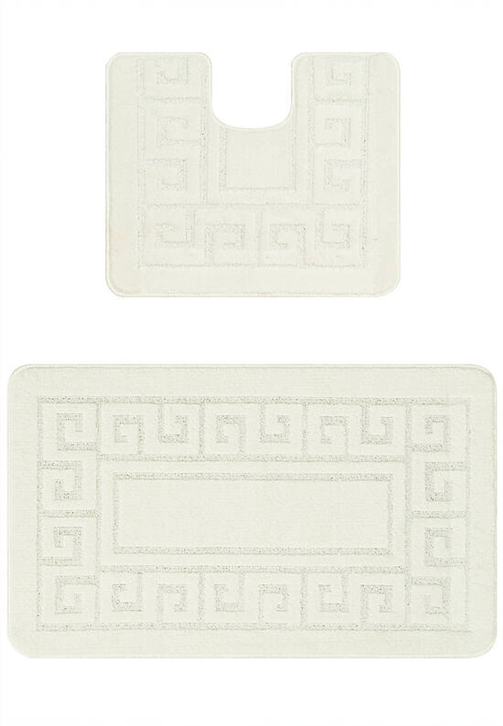 Комплект ковриков для ванной Confetti Bath Maximus Ethnic 2581 Pearl White BQ (60*100; 50*60)
