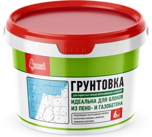 СТАРАТЕЛИ Грунтовка для пористых сильно впитывающих оснований 6кг