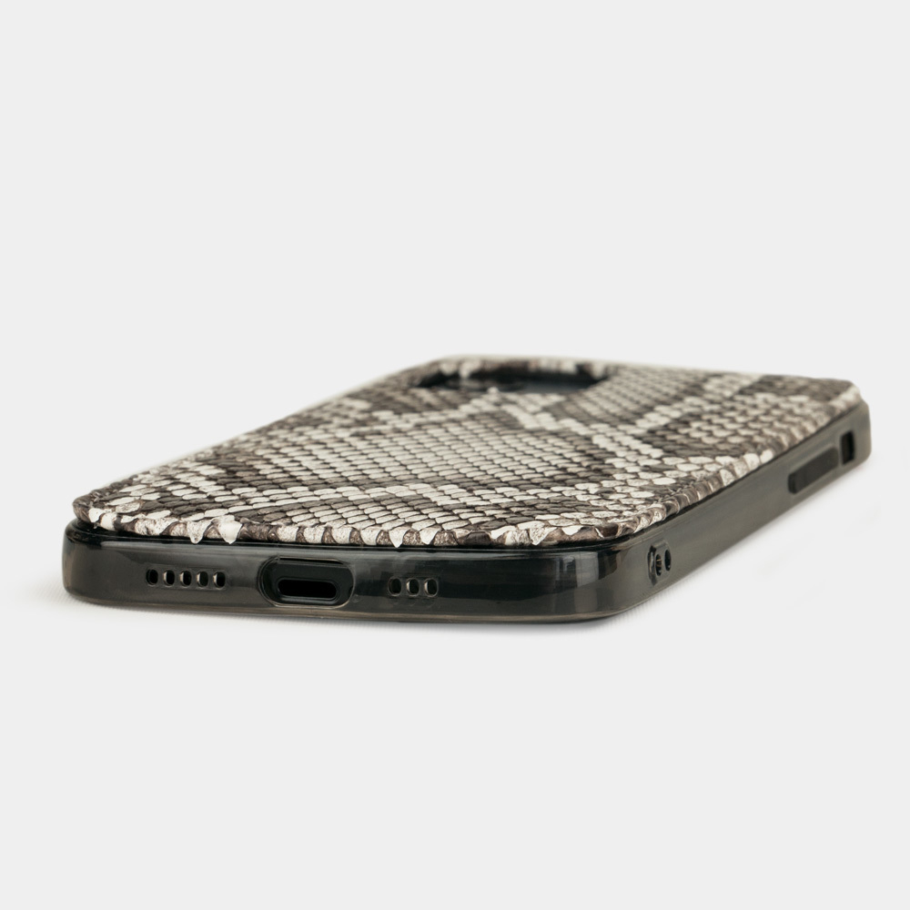 Накладка для iPhone 12/12Pro из кожи питона, цвета Natur