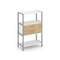 Shelf System Односекционный стеллаж трехярусный с ящиками SN.STM-312 Белый/Тиквуд Светлый/Металл Сер