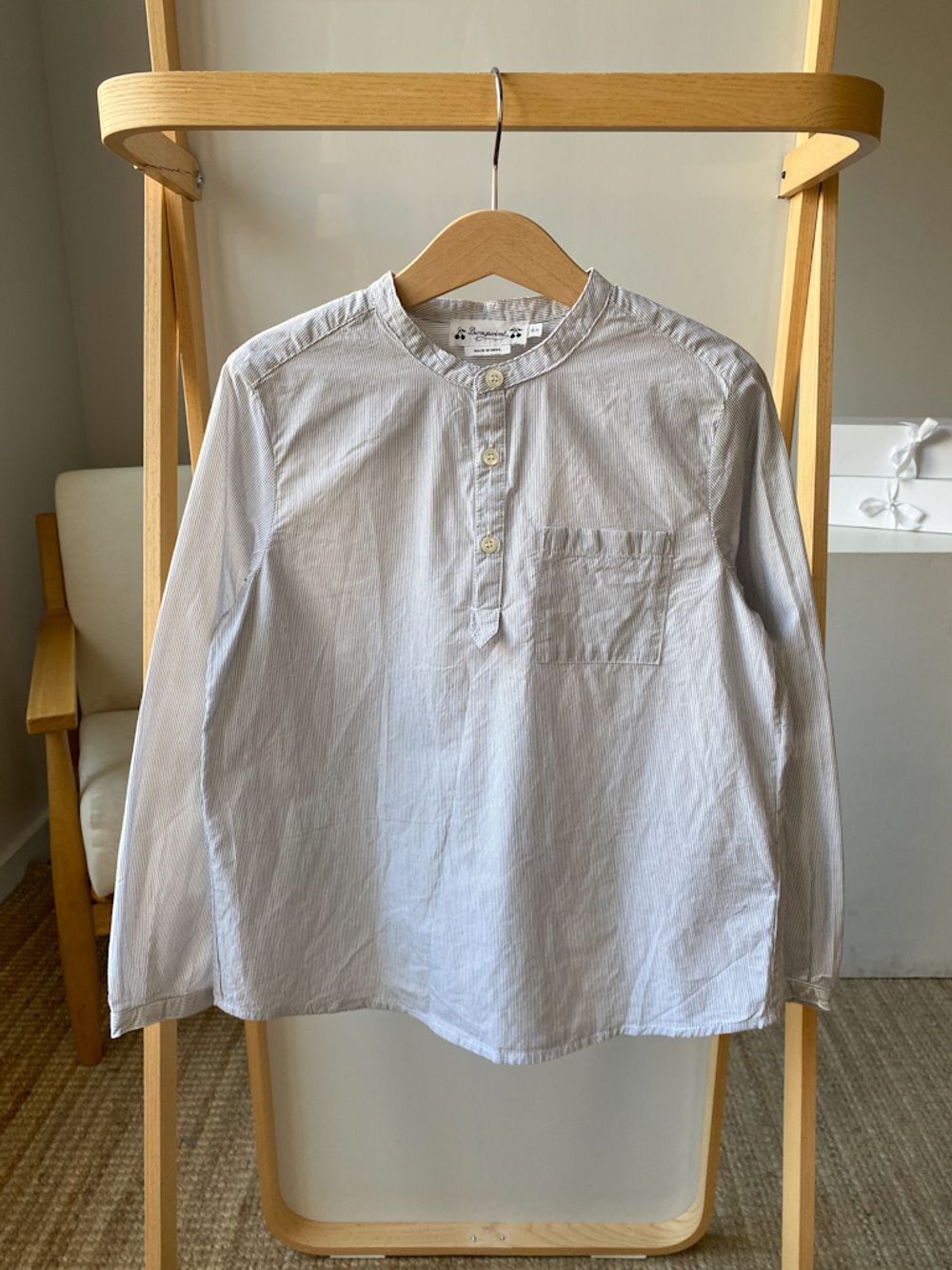 Хлопковая рубашка Bonpoint, 128