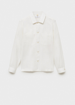 Верхняя рубашка из смесового льна с карманами