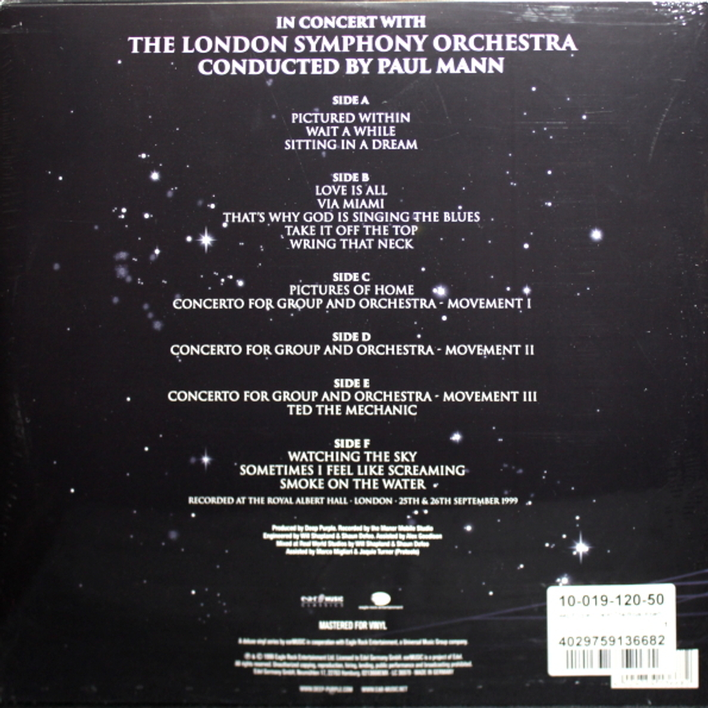 Deep Purple, The London Symphony Orchestra, Paul Mann / In Concert With The London Symphony Orchestra (Limited Edition)(3LP)
