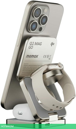 Беспроводное зарядное устройство Momax Q2.Mag Go Titanium (UD31L)