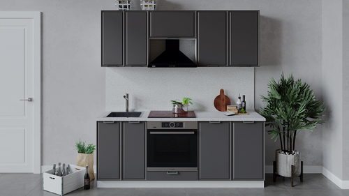 Кухонный гарнитур «Белладжио» длиной 200 см со шкафом НБ