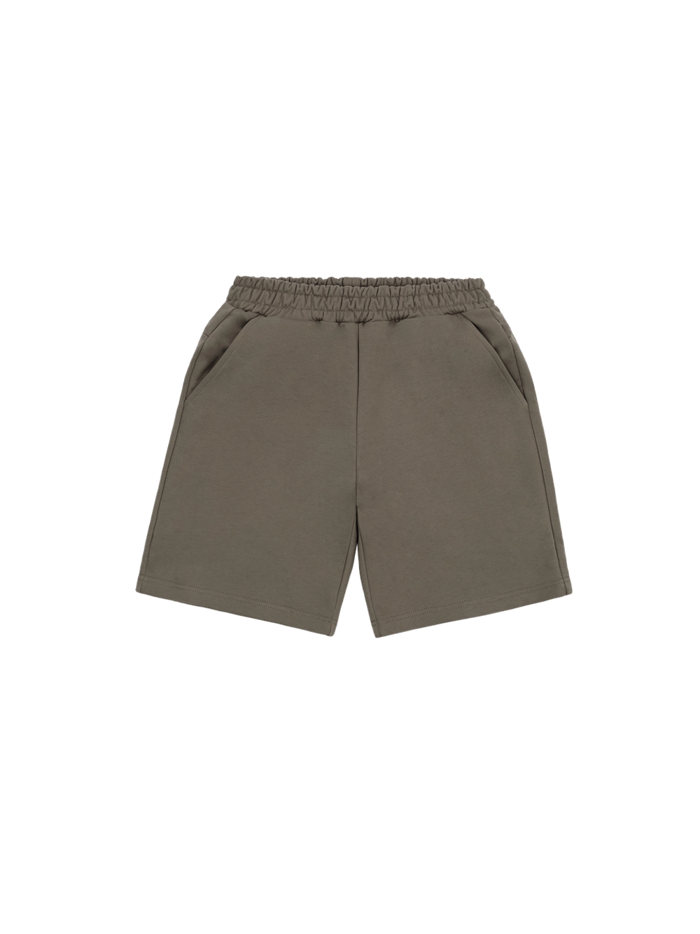 Шорты мужские без начеса (серо-оливковый)