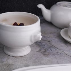 Бульонница 450 мл d 11 см h10,5 см горшочек "Лев" белая фарфор P.L. Proff Cuisine [3]