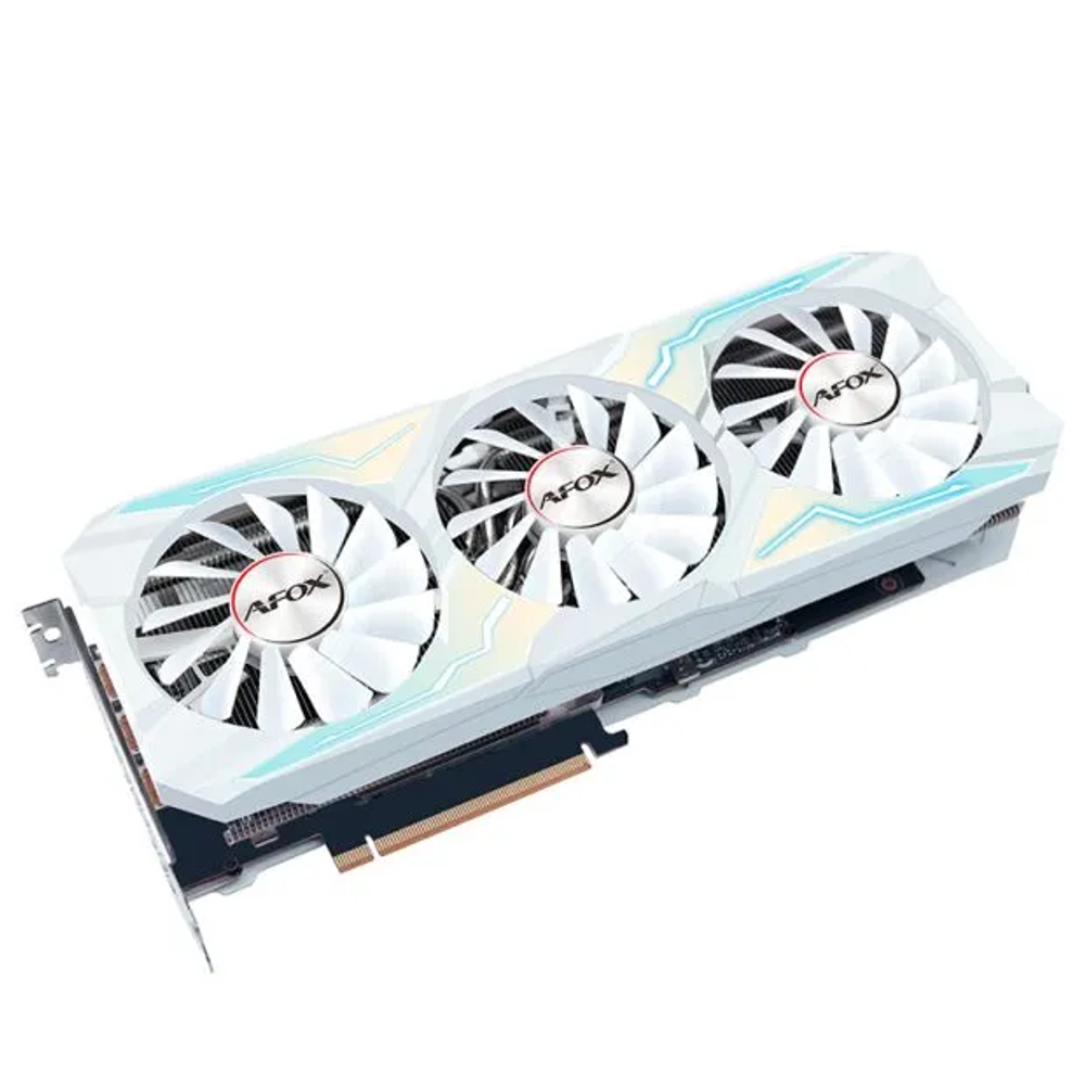 Видеокарта AFOX NVIDIA GeForce RTX3080Ti, 12Гб GDDR6X, 384 бит, Retail, PCIe4.0, 3xFAN, 3-SLOT, 350Вт, LHR, RGB, HDMI, 3xDP (AF3080TI-12GD6XH7-V3)