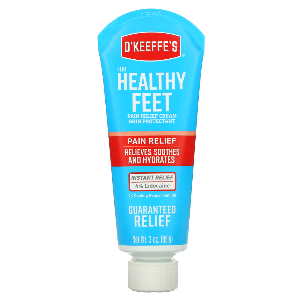 O'Keeffe's, For Healthy Feet, обезболивающий крем, 85 г (3 унции)