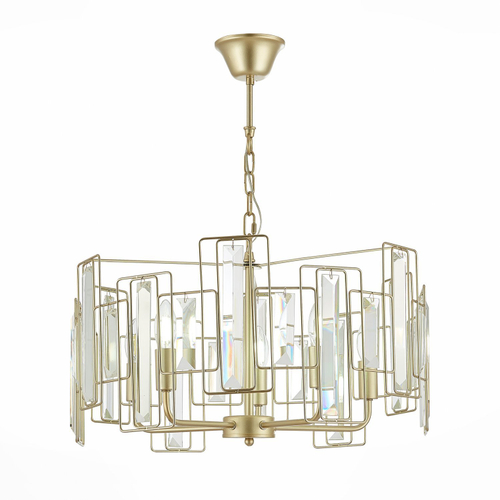 SLE103403-05 Светильник подвесной Шампань/Прозрачный E14 5*40W