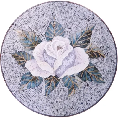 Подставка керамическая 20 см «Мозаика» Роза
