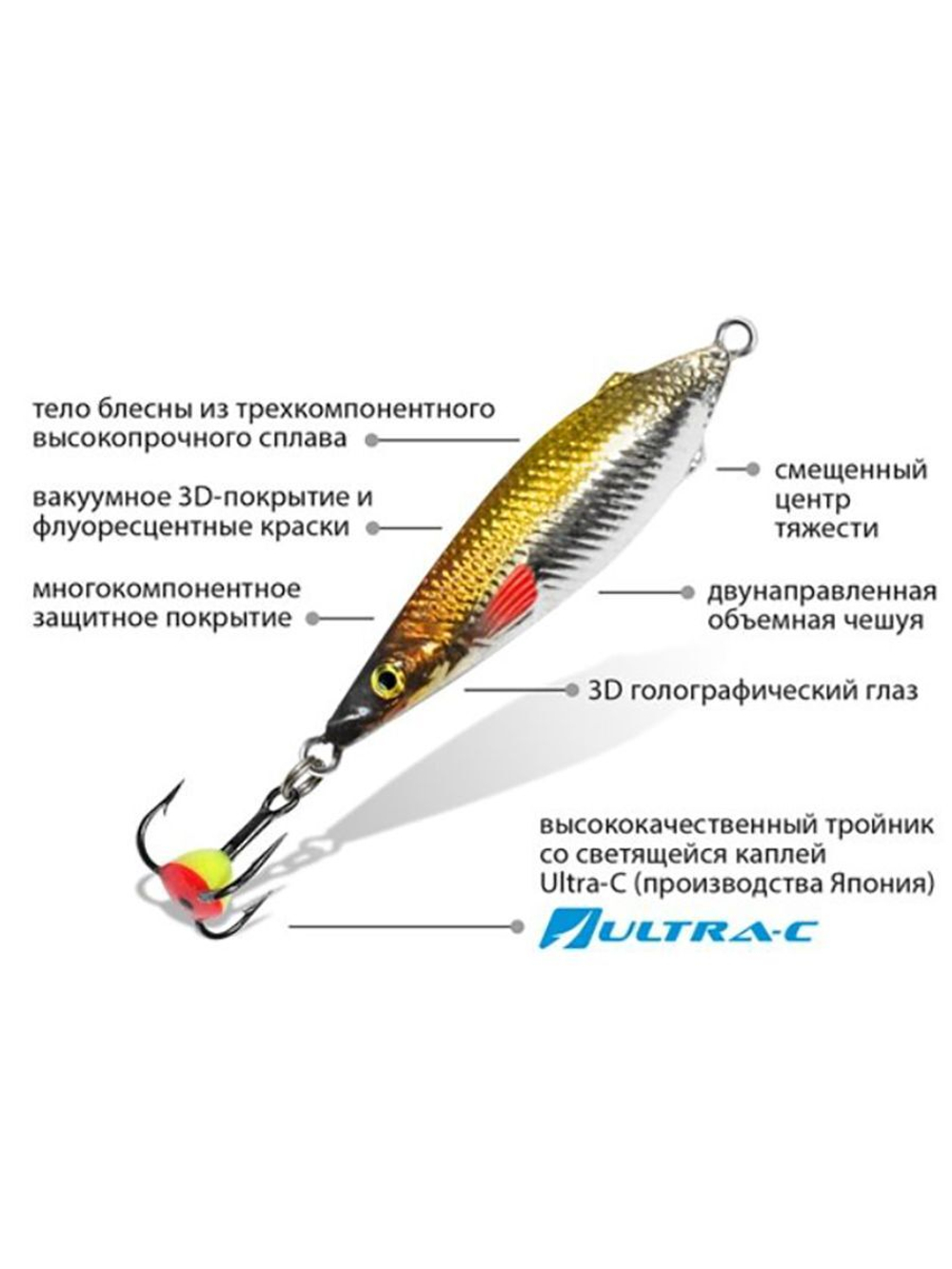 Блесна зимняя НЕРКА 8,0g, цвет 06, 1 шт