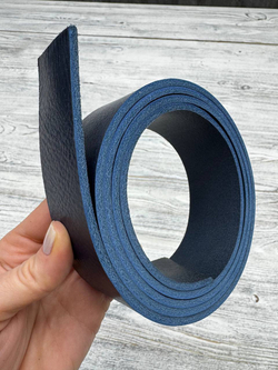 Ременная заготовка Миссури МС17 цв. Синий, толщ. 3,3-3,5 мм