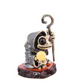 Народные промыслы AM- 613 Фигурка «Черепаха Гримхильда» (латунь, янтарь)