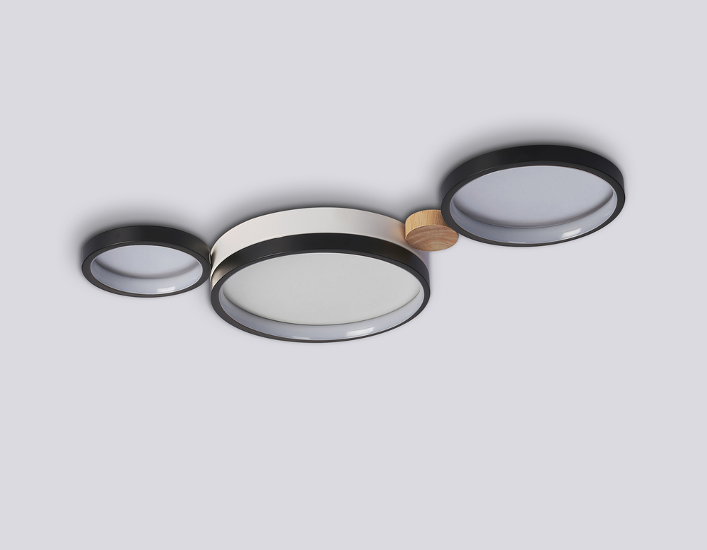 FL4814/3 BK/WH черный/белый 3000K-6400K 45W 620*290*55 (ПДУ ИК)