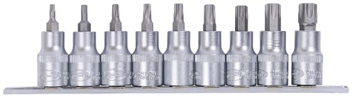 Набор головок со вставкой Torx 9шт T20 - T60 на планке