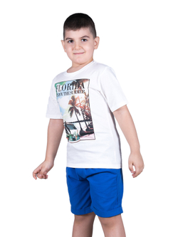 Футболка для мальчика CF Kids, молочный 549033 SS16-BTS-6