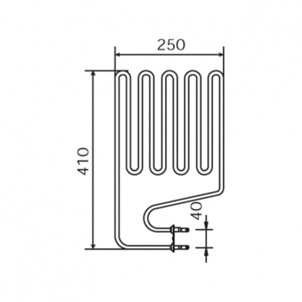 ТЭН HARVIA - тэн харвия 2000W ZSS-120 (ZSS120) L=3110mm - нагревательный элемент для печи сауны