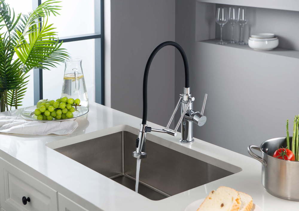 Смеситель для кухни 2 jet (профессиональный) AQUATEK AQ1388CR ЕВРОПА