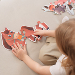 Домашние животные, картонные пазлы