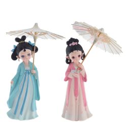 GAEM Фигурка декоративная "Гейша", L15 W15 H25 см, 2в.