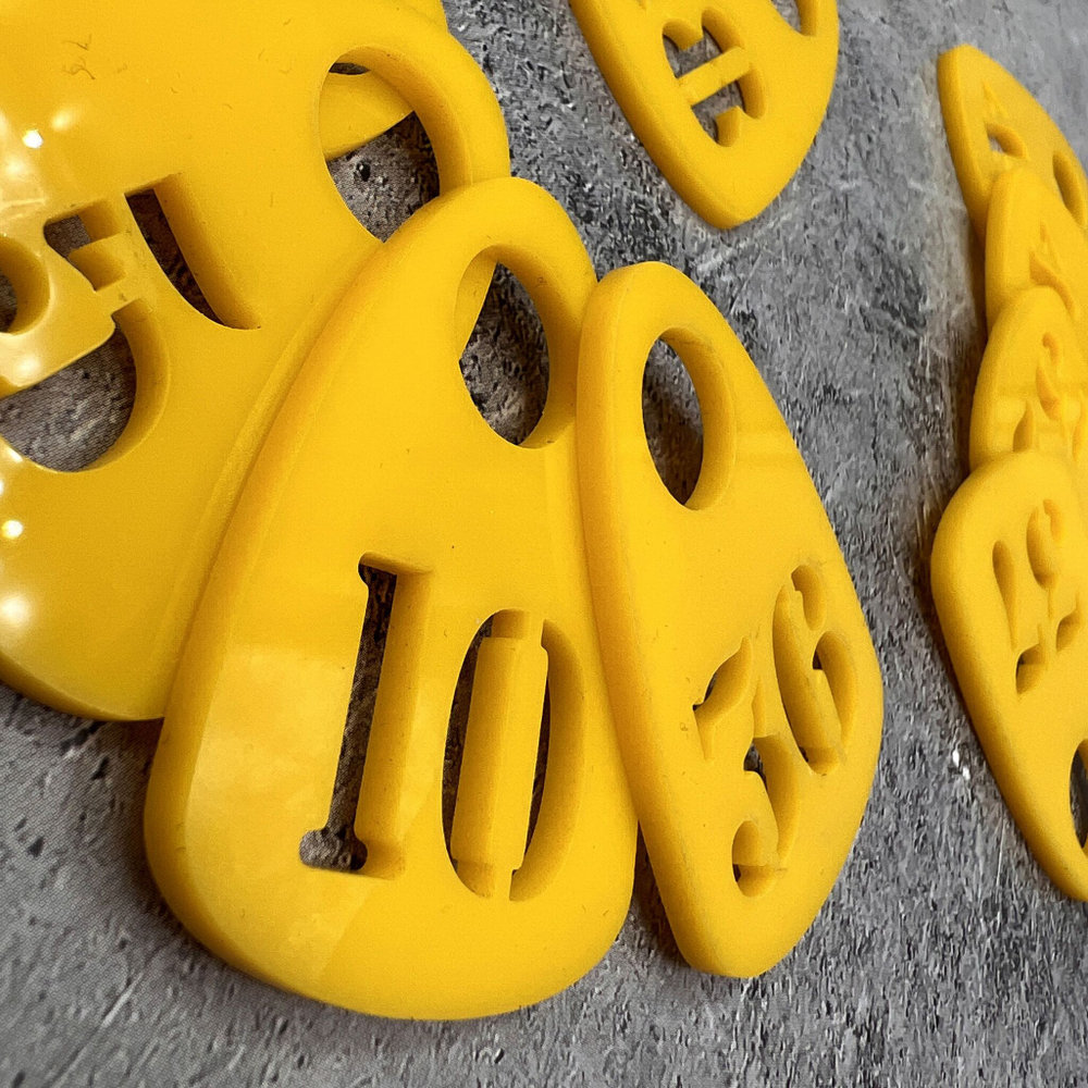 Номерки для гардероба акриловые,1-60