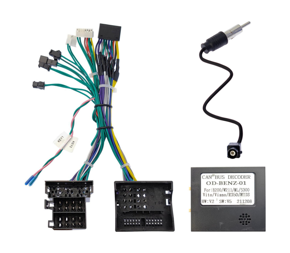 Комплект рамки с разъёмами 9"+can Mercedes Sprinter/Crafter W906 2013-2017 - Car-Smart 7096F2